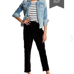 Mother velvet lounge pants.